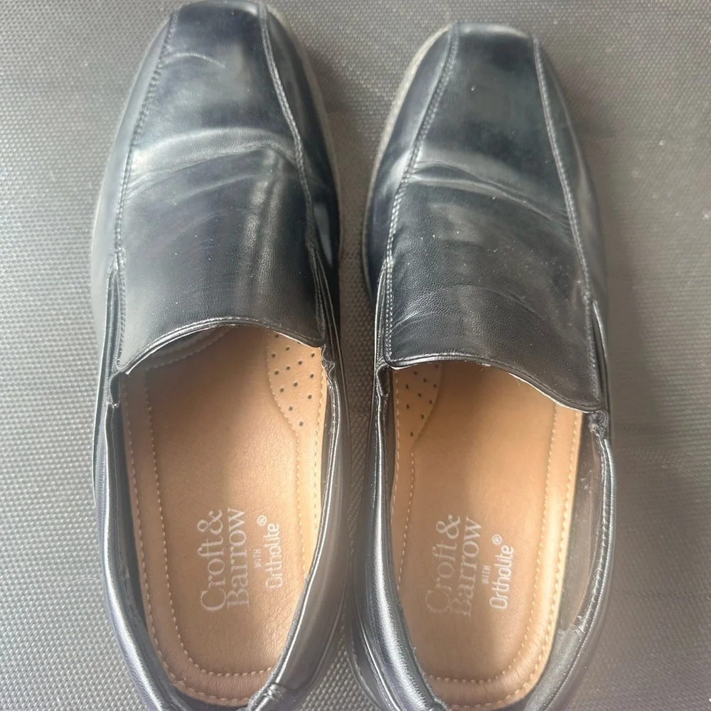 Croft & Barrow Black Slip-On Loafers